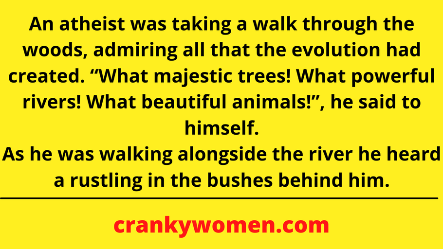 Hilarious Joke: The Atheist and the Bear