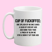 Load image into Gallery viewer, Fuckoffee Funny Coffee Cup
